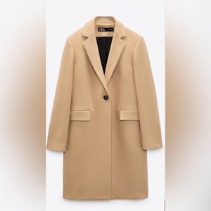 Zara Oversized Menswear Wool Coat